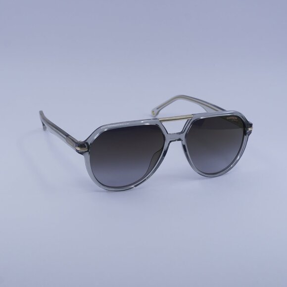 CARRERA 315/S 0KB7 FQ Sunglasses Transparent Grey Aviator Frame, Grey Lenses - Picture 3 of 11
